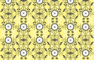 Yellow/Grey Floral