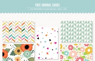Patterned 4x6 Journal Cards