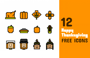 12 Happy Thanksgiving Icons Free
