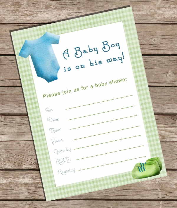 Fillable Baby Shower Invitation Boy Invitations Baby Luvly
