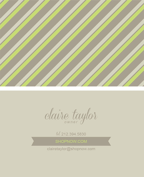 Download Green Stripe Card 