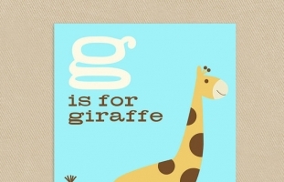 G is for Giraffe Wall Art