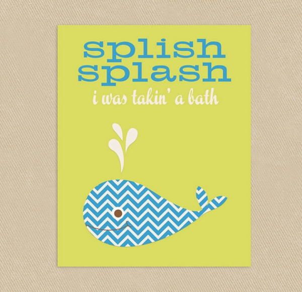 Download Splish Splash Whale Wall Art 