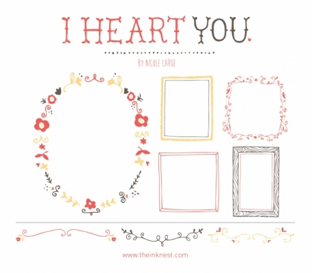 I Heart You (Clipart)