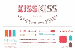 Kiss Kiss (Clipart)