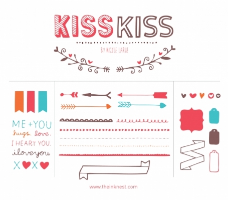 Kiss Kiss (Clipart)