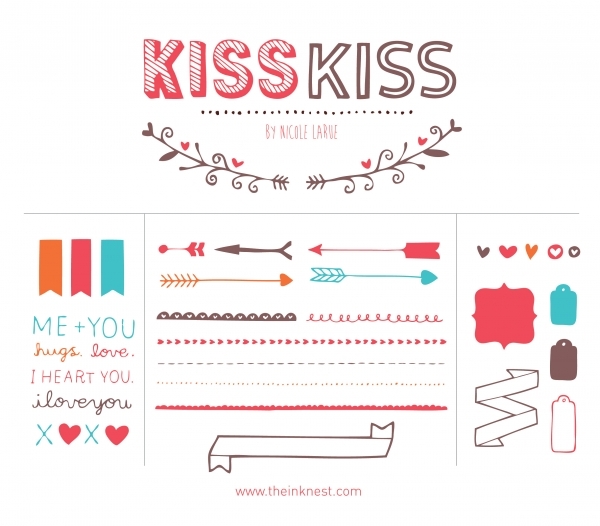 Download Kiss Kiss (Clipart) 