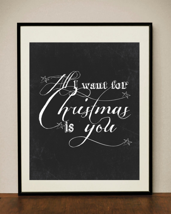 Download Christmas Chalkboard Poster 