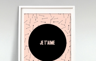 Je t'aime Wall Art