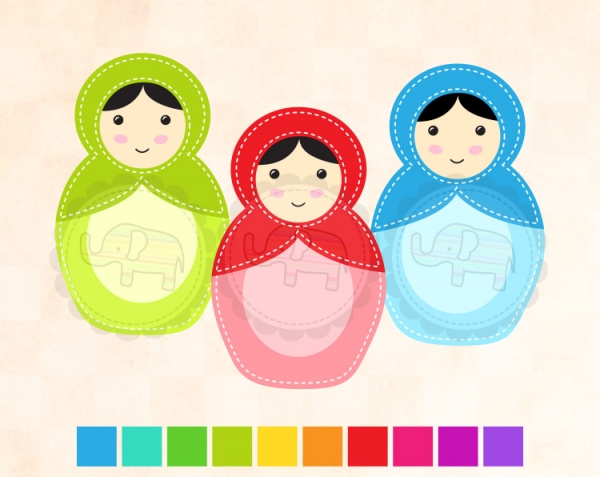 Download Matryoshka Babushka Clipart 