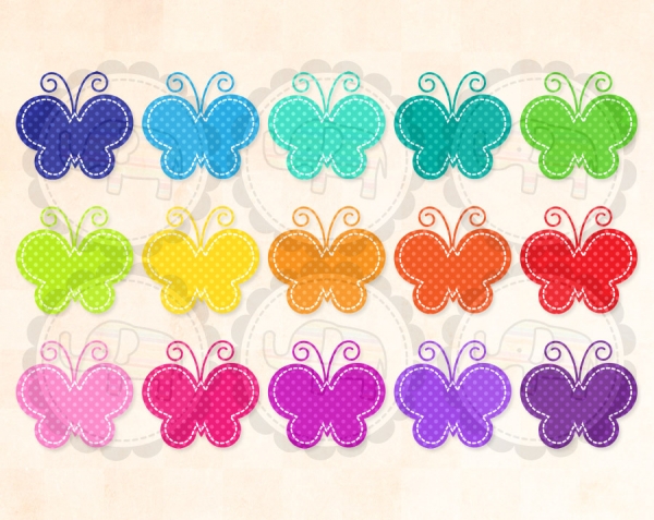 Download Stitched Polka Dot Butterfly 