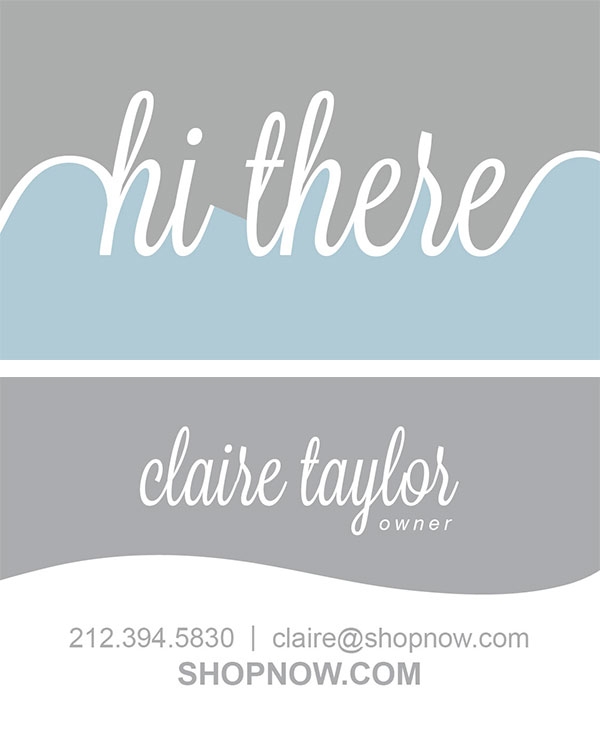 Download Blue/Grey Hi There Card 