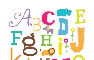 Colorful Letters Wall Art