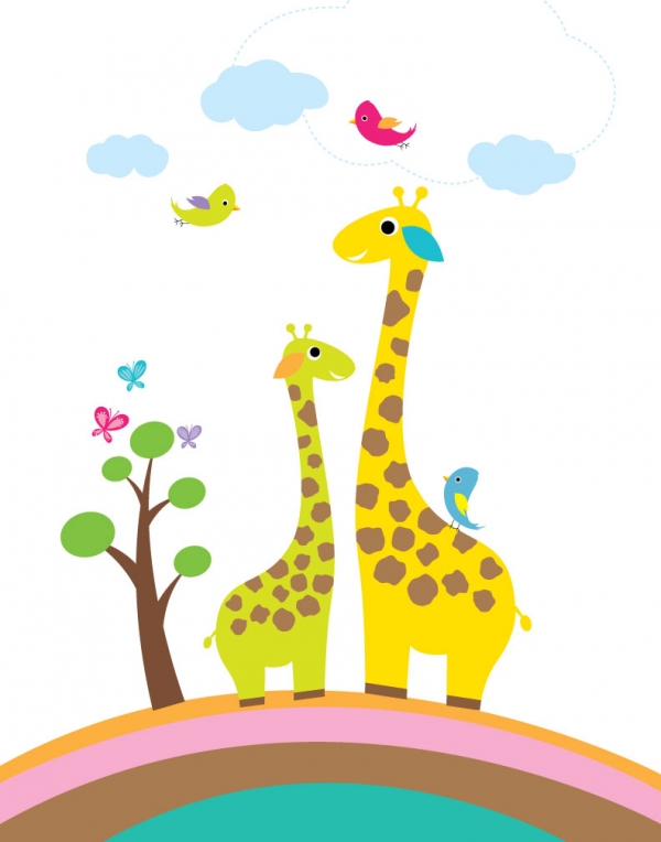 Download Giraffes Wall Art 