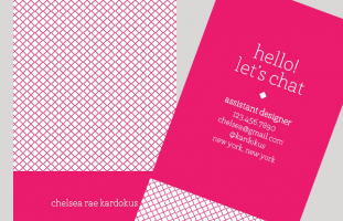Hot Pink Business Card