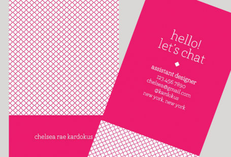 Hot Pink Business Card