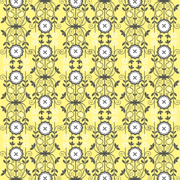 Download Yellow/Grey Floral 