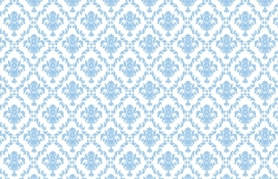 Blue Damask