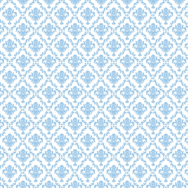 blue damask pattern