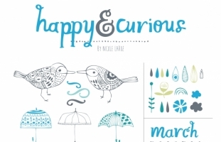 Happy & Curious (Clipart)