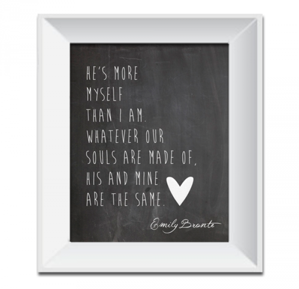 Download Emily Bronte Printable Wall Art 