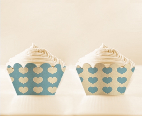 Baby Blue DIY Printable Cupcake