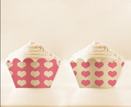 Pink Love DIY Printable Cupcake