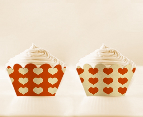 Download Love Tangerine DIY Printable Cupcake Wrapper 