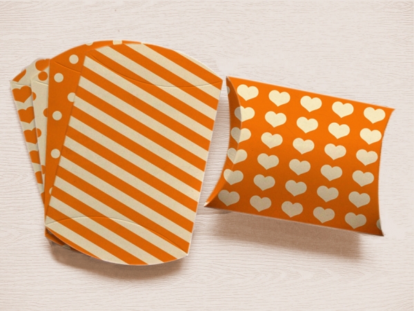 Download Orange Love DIY Pillow Box 