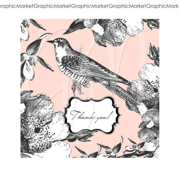 Download Hand Drawn Bird and Butterfly Cards 