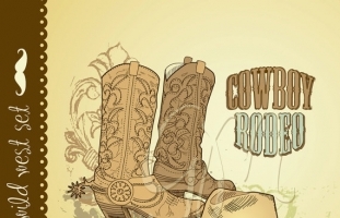 Hand Drawn Cowboy Card