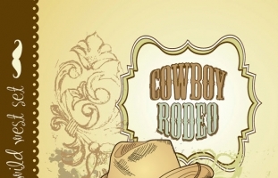 Hand Drawn Cowboy Card II