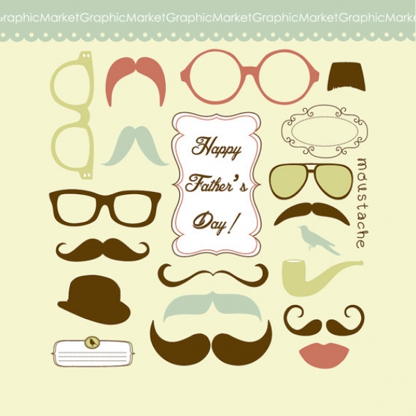 Download Father's Day Mustache Card 
