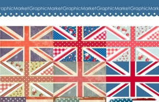 USA and UK Flag Clip Art