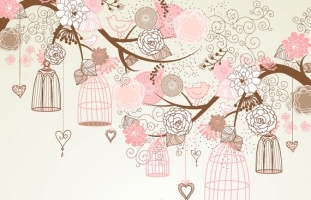 Floral Designs Pink & Brown