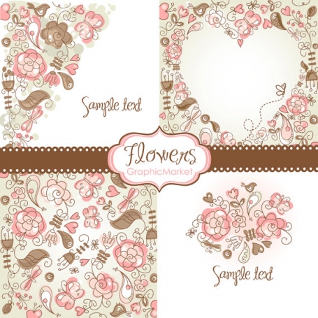 4 Floral Template Designs