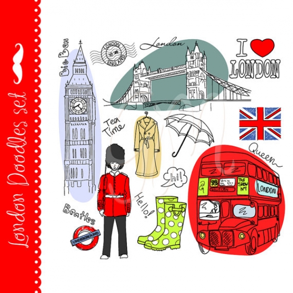 Download London Clip Art & Paper Set 