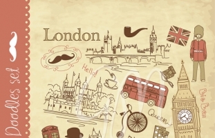 Vintage London Clip Art