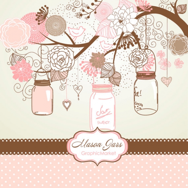 Download Mason Jars & Flowers 