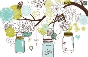 Mason Jars & Paper Designs