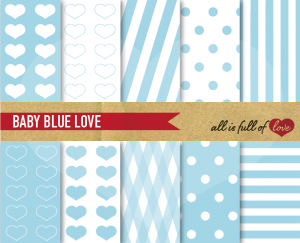 Download Baby Blue Love Polka Dots 