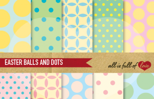 Pastel Balls and Dots