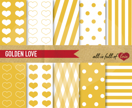 Gold Love Background