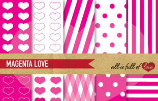 Magenta Love Background