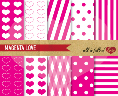 Magenta Love Background