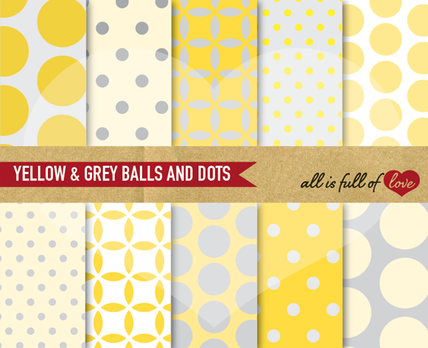 Download Yellow and Grey Balls & Dots 