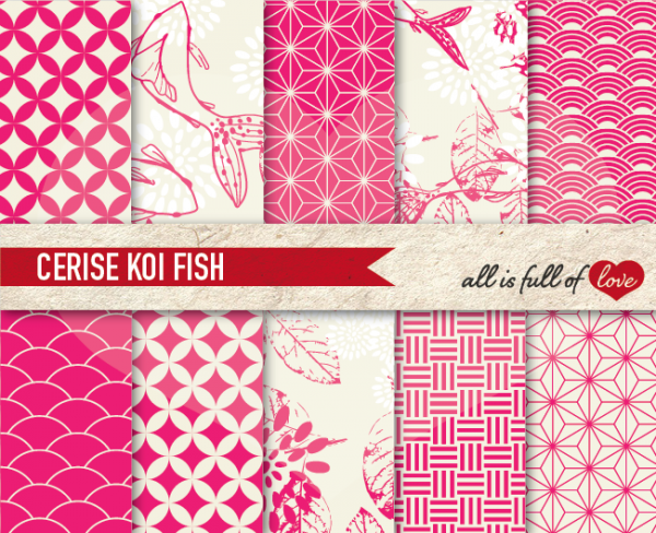 Download Cerise Koi Fish Backgrounds 