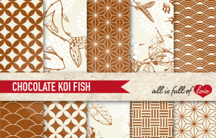 Chocolate Koi Fish Backgrounds
