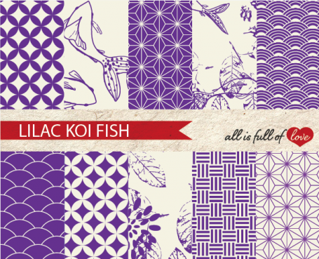 Purple Koi Fish Backgrounds