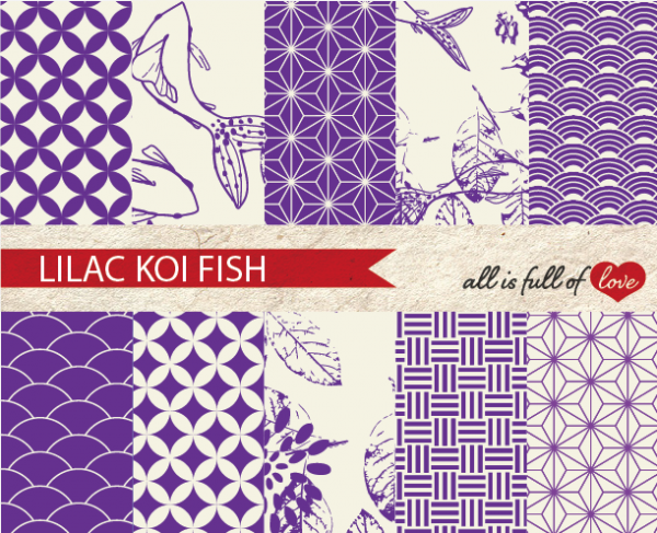 Download Purple Koi Fish Backgrounds 